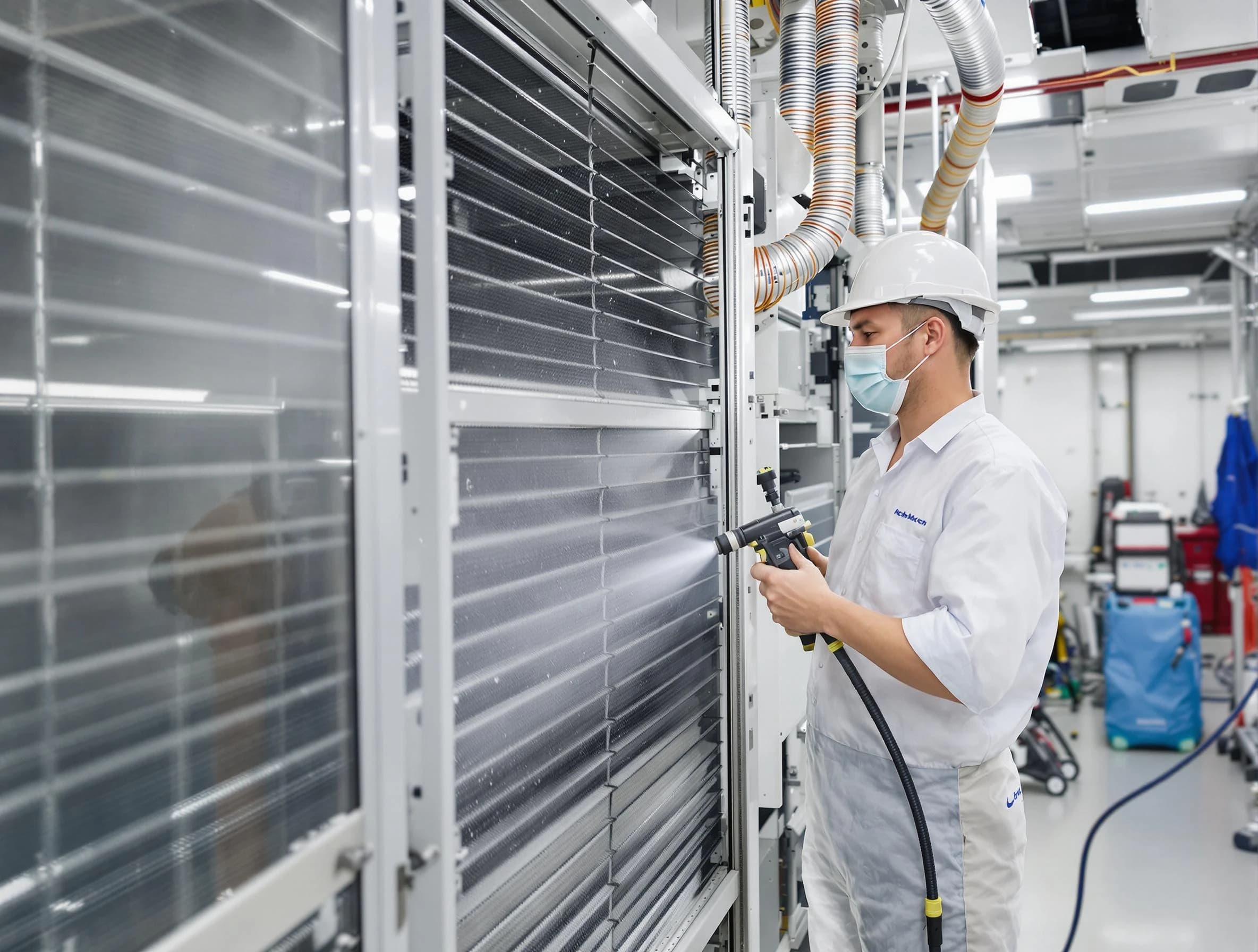 Professional AC coil cleaning by Farmington Air Duct Cleaning in Farmington