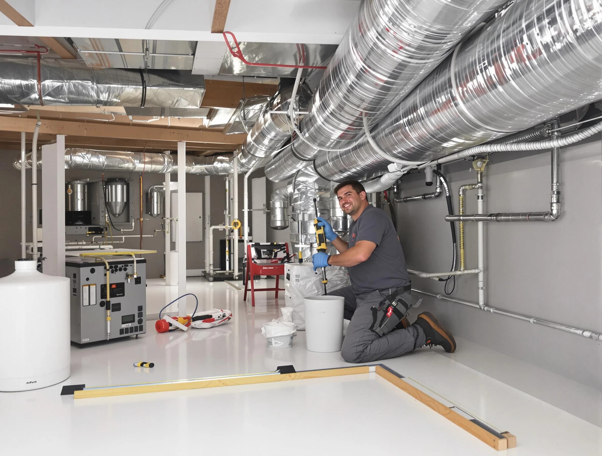 Professional duct sealing service by Farmington Air Duct Cleaning in Farmington