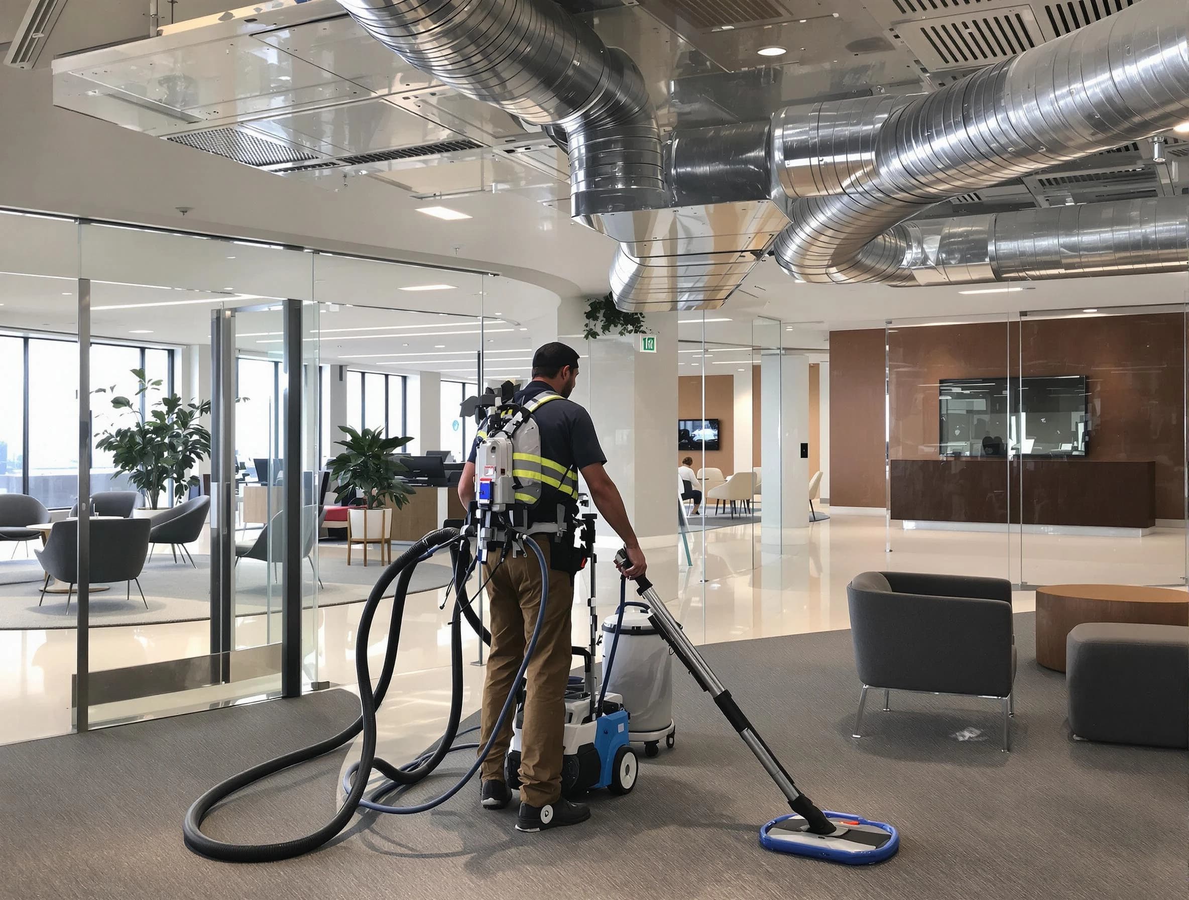 Commercial duct cleaning service by Farmington Air Duct Cleaning in Farmington
