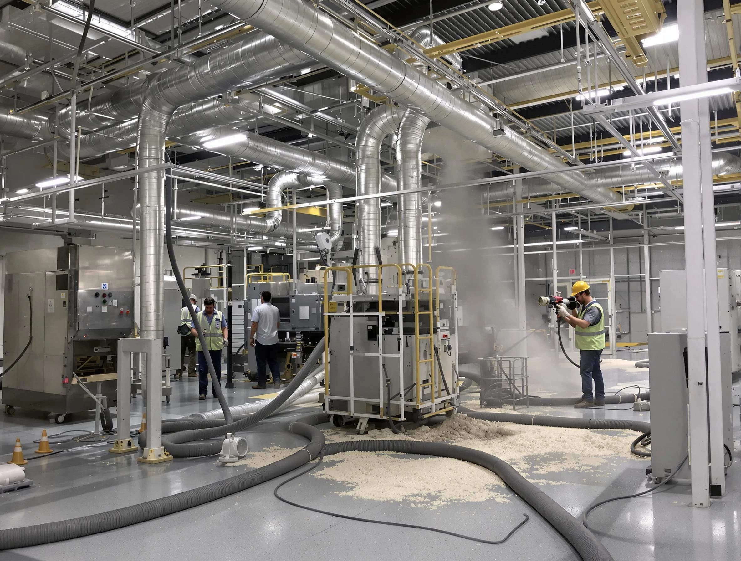 Heavy-duty industrial duct cleaning by Farmington Air Duct Cleaning in Farmington