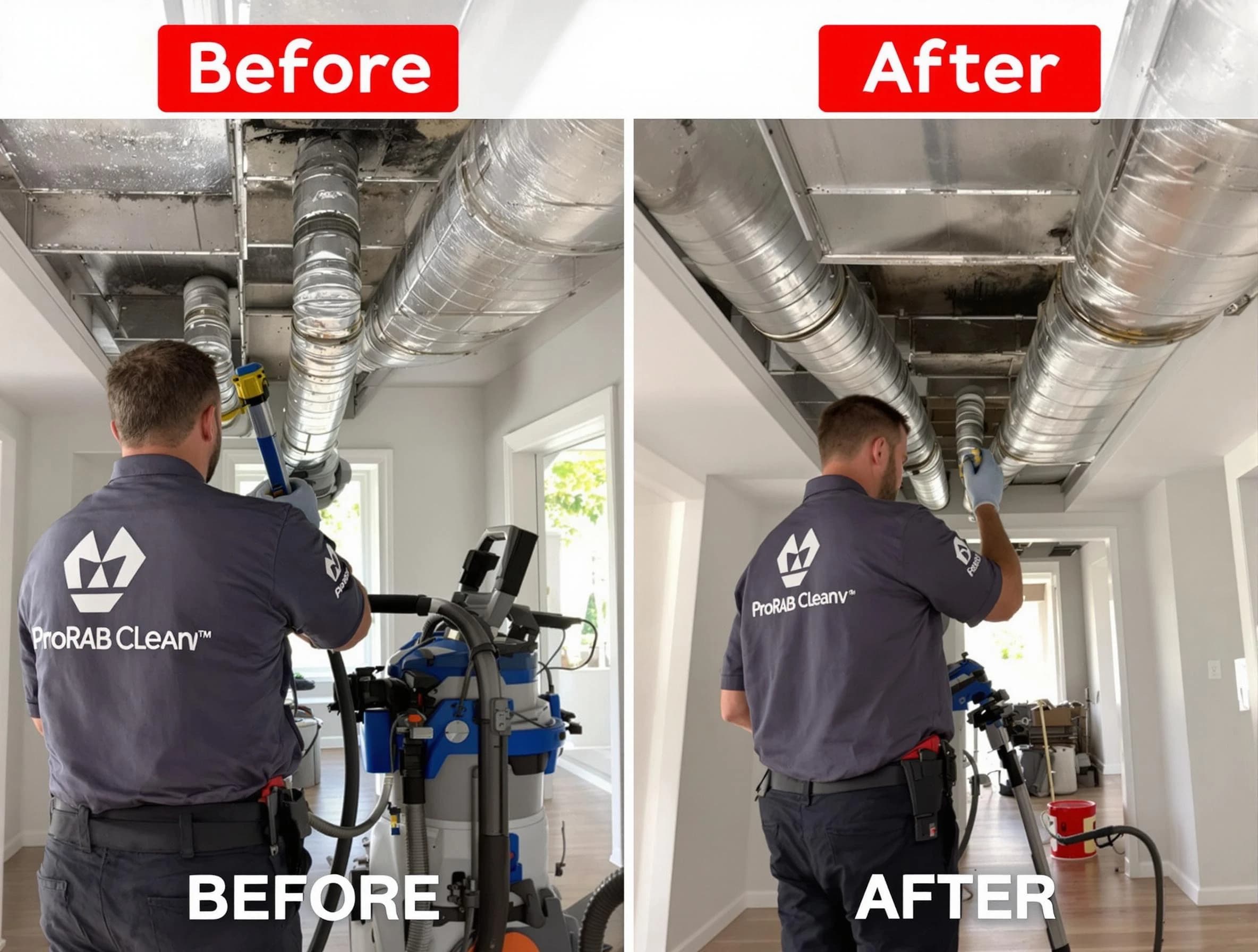 Farmington Air Duct Cleaning expert performing thorough residential duct cleaning in a Farmington home