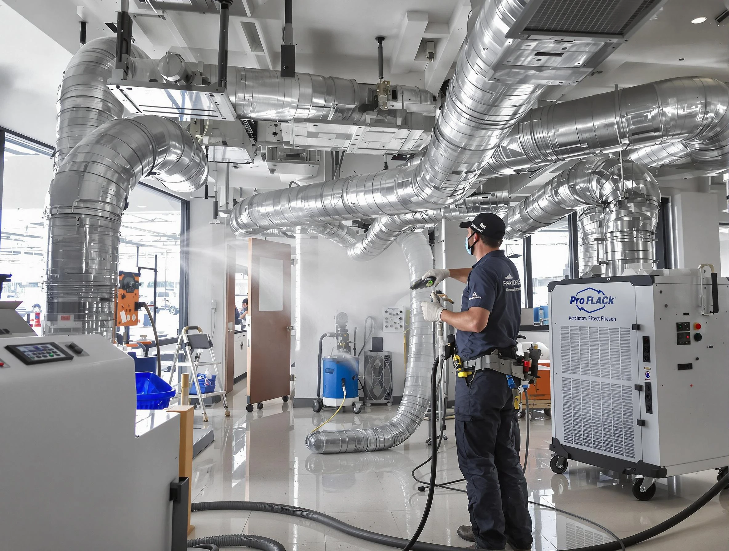 Negative Pressure Air Duct Cleaning in Farmington