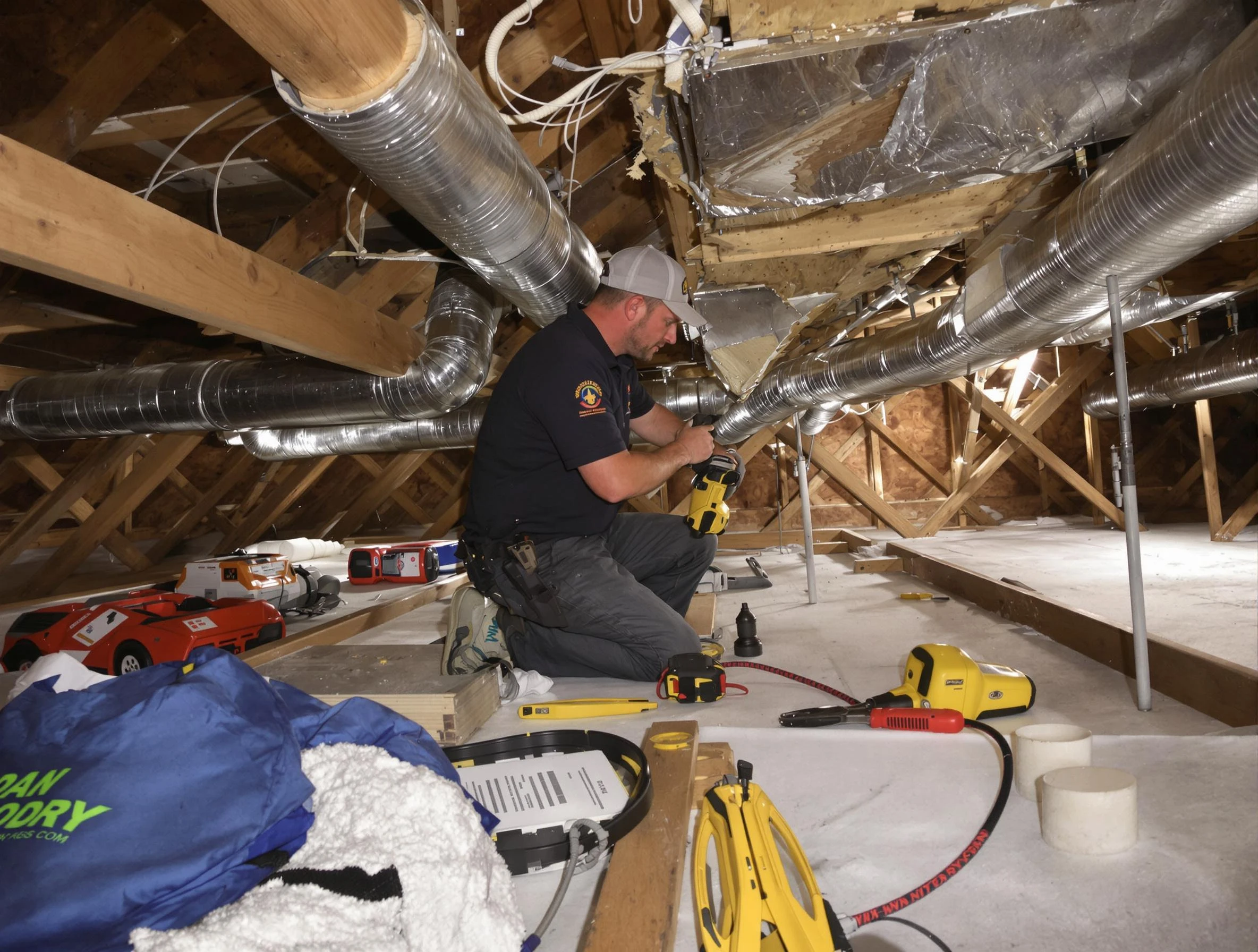 Professional air duct repair by Farmington Air Duct Cleaning in Farmington