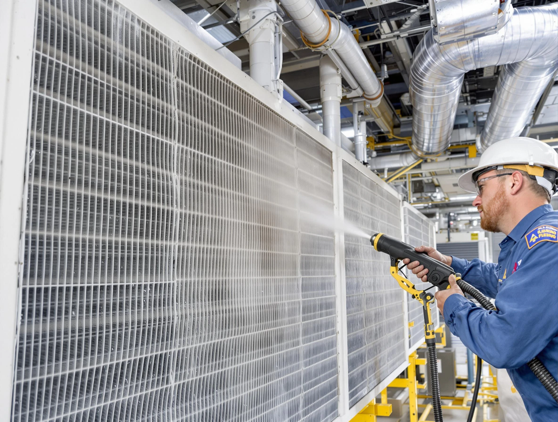 Professional commercial coil cleaning by Farmington Air Duct Cleaning in Farmington