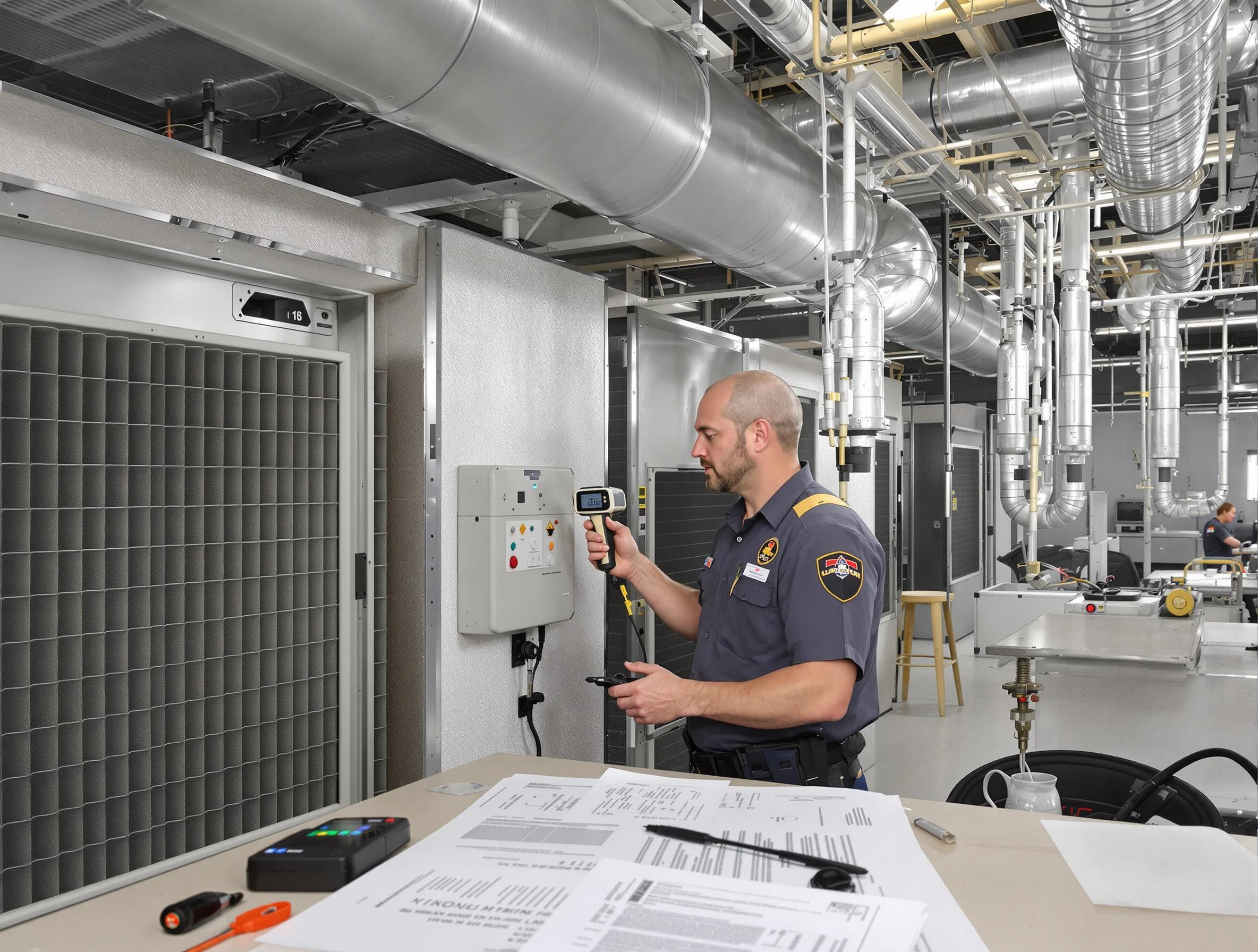 Professional filter system inspection by Farmington Air Duct Cleaning in Farmington