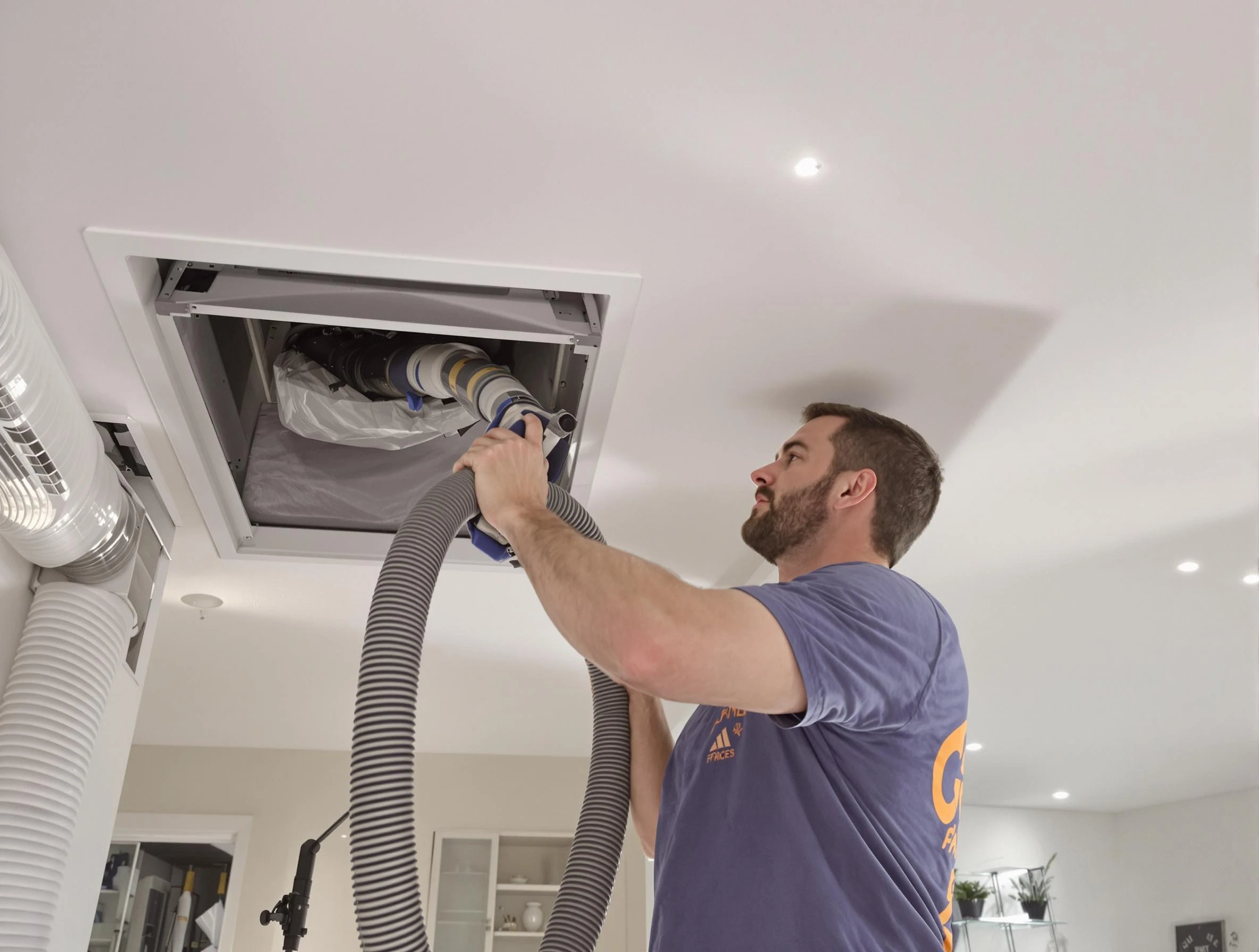 Precision indoor duct cleaning by Farmington Air Duct Cleaning in Farmington